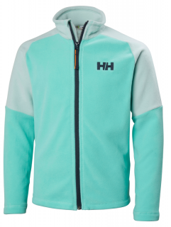 Dětská fleeecová mikina Helly Hansen JR Daybreaker 2.0. jacket - pool blue 128 /8 let/