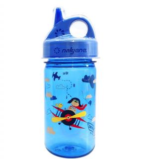 Dětská lahev Nalgene Grip´n Gulp 350 ml  model 2020 Blue Biplane