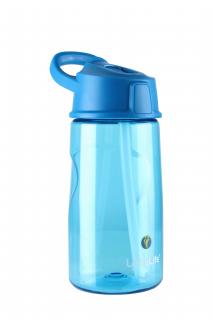 Dětská lahev s brčkem LittleLife Flip-Top Bottle 550 ml Modrá