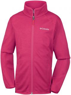 Dětská mikina Columbia Wilderness Way Fleece Jacket růžová 140-146/M/9-10 let