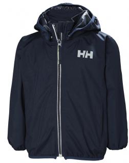 Dětská nepromokavá bunda Helly Hansen K Helium packable jacket navy - SBALITELNÁ 110-116