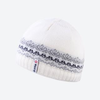 Dětská pletená čepice Kama B76 s Merinem Bílá, S