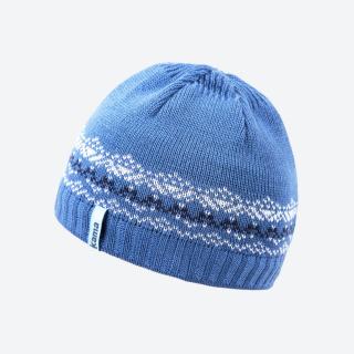 Dětská pletená čepice Kama B76 s Merinem Světle modrá, M