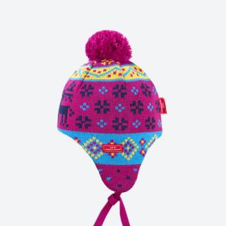 Dětská pletená čepice Kama BW19 WINDSTOPPER Růžová, 50-56 cm
