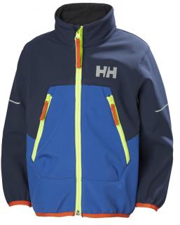 Dětská softhsellová bunda Helly Hansen K Berg Softshell Jacket olympian blue 110 /5 let/