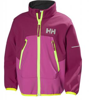 Dětská softhsellová bunda Helly Hansen K Berg Softshell Jacket very berry 110 /5 let/