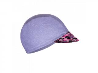 Dětská UV čepice s kšiltem Unuo mini Velryby holka L (53 - 58 cm)