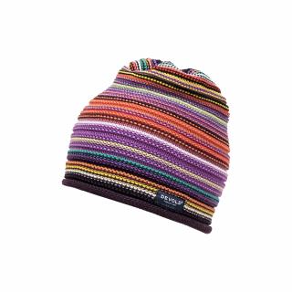 Dětská vlněná čepice Devold Multi Coloured Kid Beanie plum