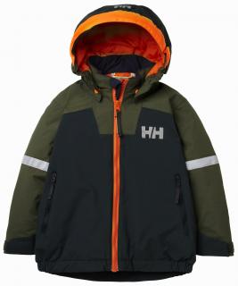 Dětská zimní bunda Helly Hansen K Legend ins jacket scarab green -  ROSTOUCÍ 140-146/M/9-10 let
