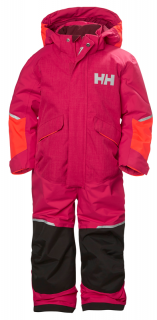 Dětská zimní kombinéza Helly Hansen K Snowfall ins suit - persian red ROSTOUCÍ  SKI FREE SKIPAS ZDARMA 122 /7 let/