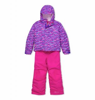 Dětská zimní souprava Columbia Buga Set pink clover trees - ROSTOUCÍ 98-104 /3-4r/4T