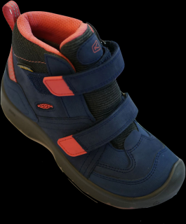 Dětské boty Keen Hikeport Mid Strap WP K dress blue/sugar coral 27/28