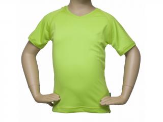 Dětské funkční tričko Fantom Bamboo s UV zelené - krátký rukáv 110 /5 let/