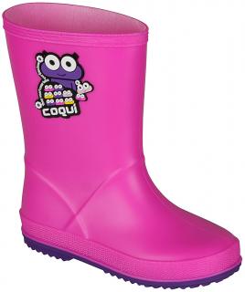 Dětské holínky Coqui Rainy fuchsia/purple 27