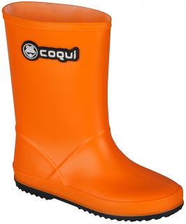 Dětské holínky Coqui Rainy Junior orange/navy 32