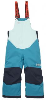 Dětské lyžařské kalhoty Helly Hansen K Rider 2 ins bib blue wave - ROSTOUCÍ 140-146/M/9-10 let