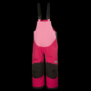 Dětské lyžařské kalhoty Helly Hansen K Rider 2 ins bib bright rose ROSTOUCÍ 152-158 /12 let/