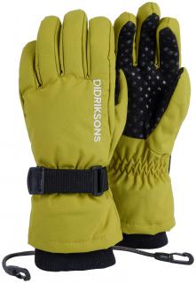Dětské lyžařské rukavice Didriksons Biggles Five světle zelené - prstové 6-8 let
