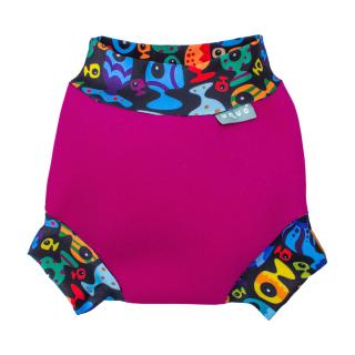 Dětské plenkové plavky Unuo Swim Nappy Rybičky růžové XL