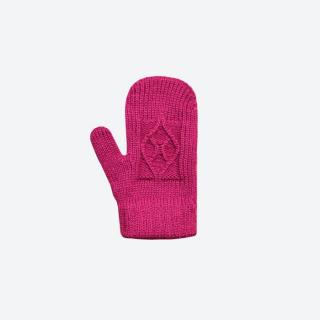 Dětské pletené Merino rukavice Kama RB202 Růžová, S