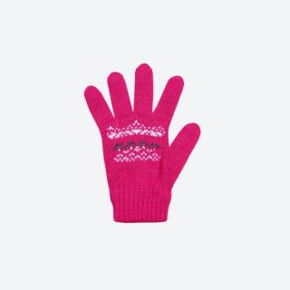 Dětské pletené Merino rukavice Kama RB203 Růžová, S