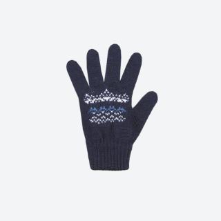 Dětské pletené Merino rukavice Kama RB203 Tmavě modrá, S