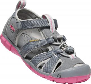 Dětské sandály KEEN Seacamp II CNX steel grey/rapture rose 24