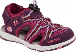 Dětské sandály Viking Thrill plum/dark pink 24