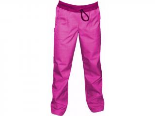 Dětské softshellové kalhoty Fantom s bambusem slim růžové 92 /2roky/