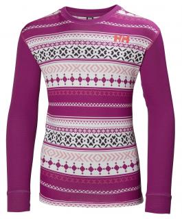 Dětské termoprádlo Helly Hansen Jr Lifa Active set festival fuchsia 152-158 /12 let/