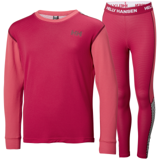 Dětské termoprádlo Helly Hansen Jr Lifa Active set - persian red 140-146/M/9-10 let