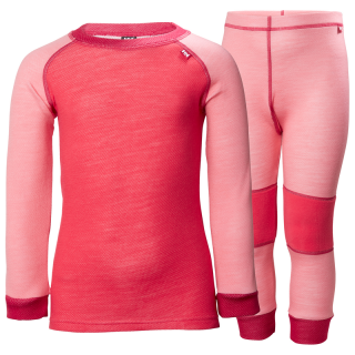 Dětské termoprádlo Helly Hansen K Lifa Merino set Strawberry Pink 122 /7 let/