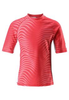 Dětské UV tričko Reima Fiji bright red 152 /12 let/