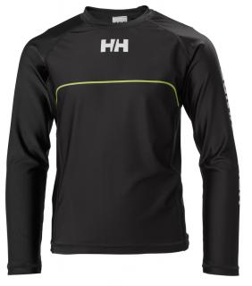 Dětské UV triko Helly Hansen JR Rider Rashguard ebony 140-146/M/9-10 let