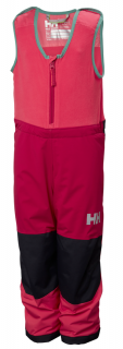 Dětské zimní kalhoty Helly Hansen K Vertical ins bib pant - persian red ROSTOUCÍ 104 /4 roky/