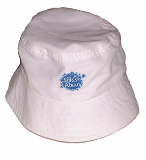 Dětský klobouk s UV SplashAbout bílý M