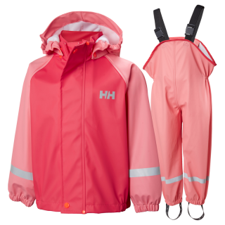 Dětský komplet do deště Helly Hansen K Bergen - strawberry pink 110 /5 let/