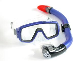 Dětský šnorchlovací a potápěčský set Aqualung Ventura midi + Heliox midi blue