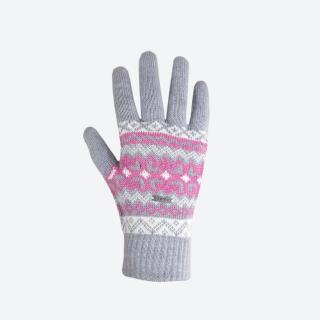 Pletené rukavice Kama R107  s Merinem - šedé L