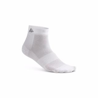 Ponožky Craft Mid 3-pack - bílé 43-45