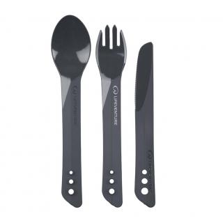 Skládací příbor LifeVenture Ellipse Knife, Fork & Spoon  model 2020 Šedá
