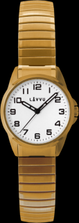 Dámské hodinky LAVVU STOCKHOLM Small Gold LWL5012