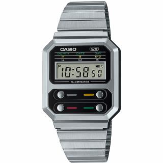 Digitální retro hodinky CASIO A100WE-1AEF