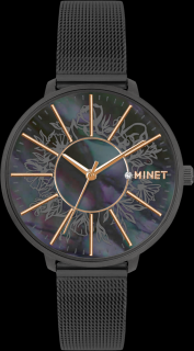 MINET PRAGUE Black Flower MESH MWL5161