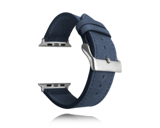 Modrý kožený řemínek LAVVU pro APPLE WATCH LSXALS Šířka řemínku pro Apple Watch: 42-44