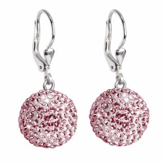 Náušnice se Swarovski Elements 31109.3 indian pink