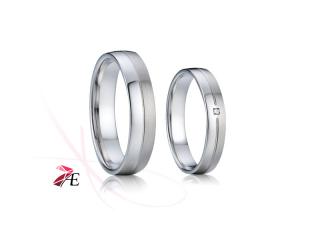 Ocelové snubní prsteny 008 - Kristián a Mařenka