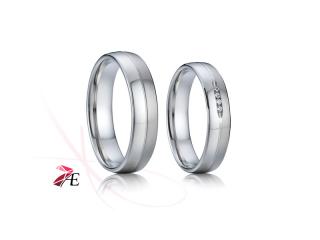 Ocelové snubní prsteny 011 - Jack a Rose