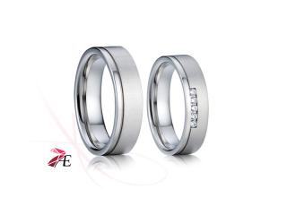 Ocelové snubní prsteny 012 - Lancelot a Guinevera