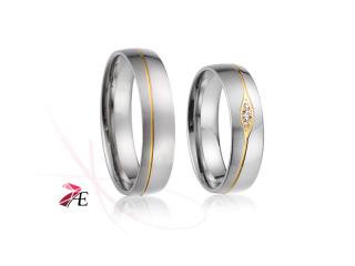Ocelové snubní prsteny 019 - Paris a Helena